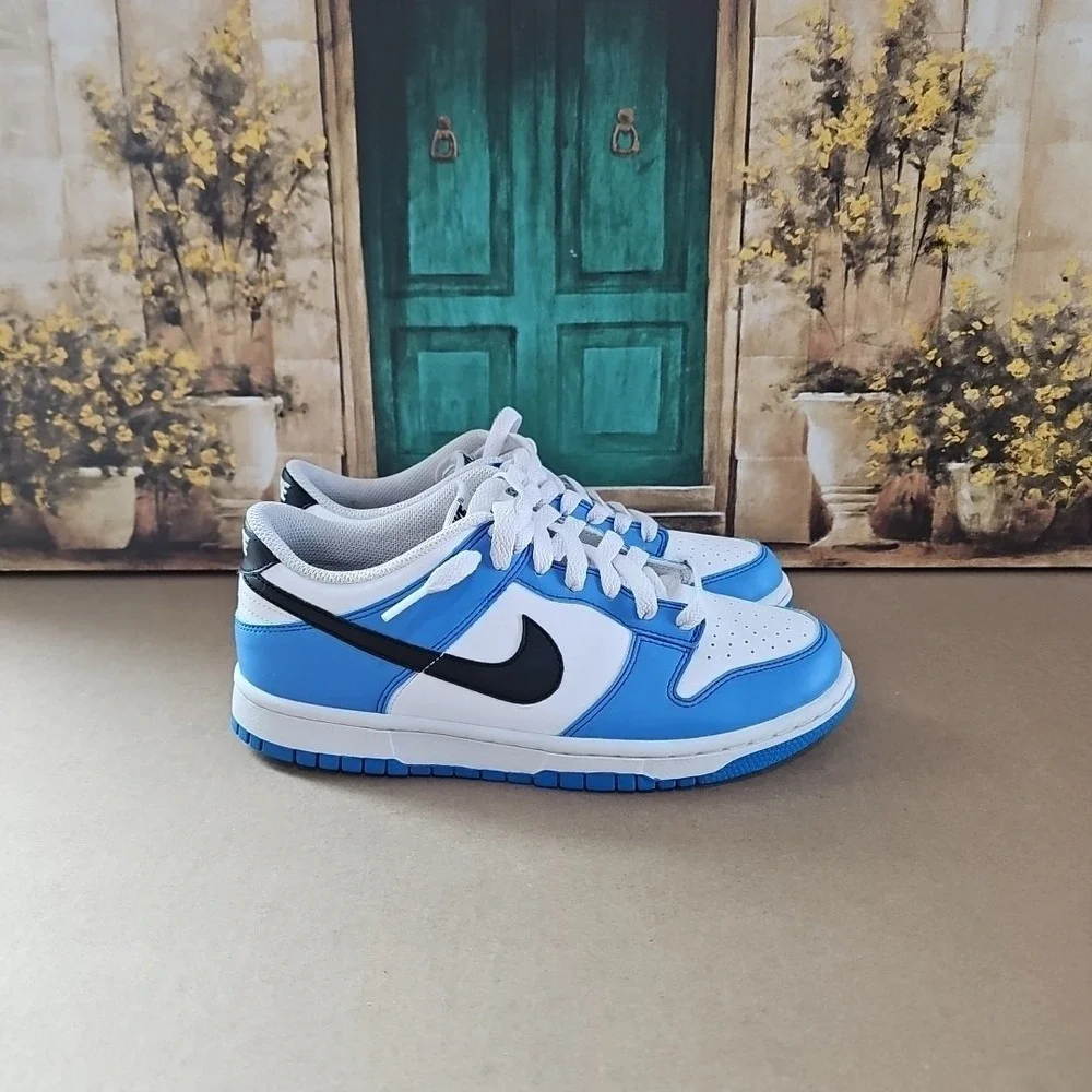 Nike‎ Dunk Low GS Photo Blue/White/Black FV7021-400 Unisex  Size 6.5